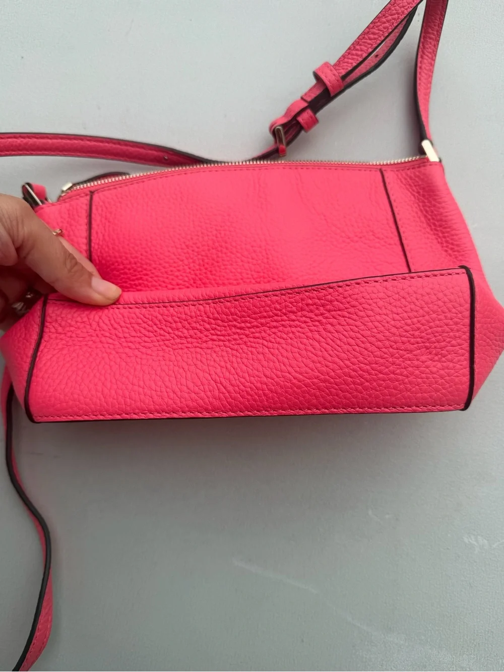 Kate Spade Pink Pebbled Leather Crossbody Bag